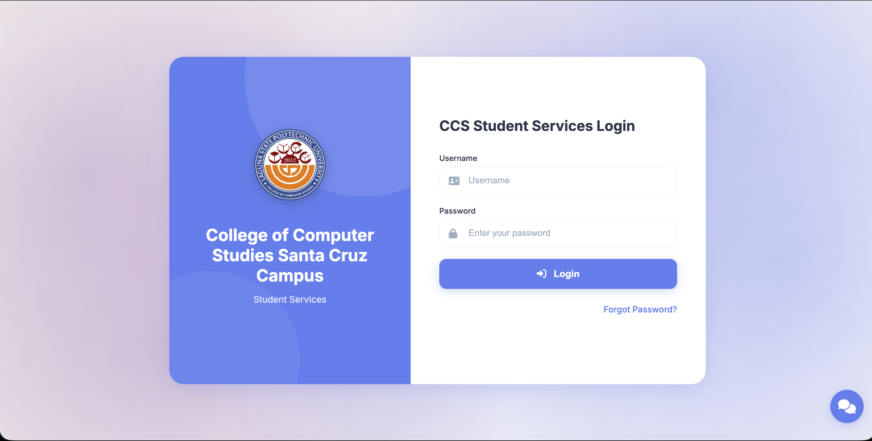 CCS Student Services Portal