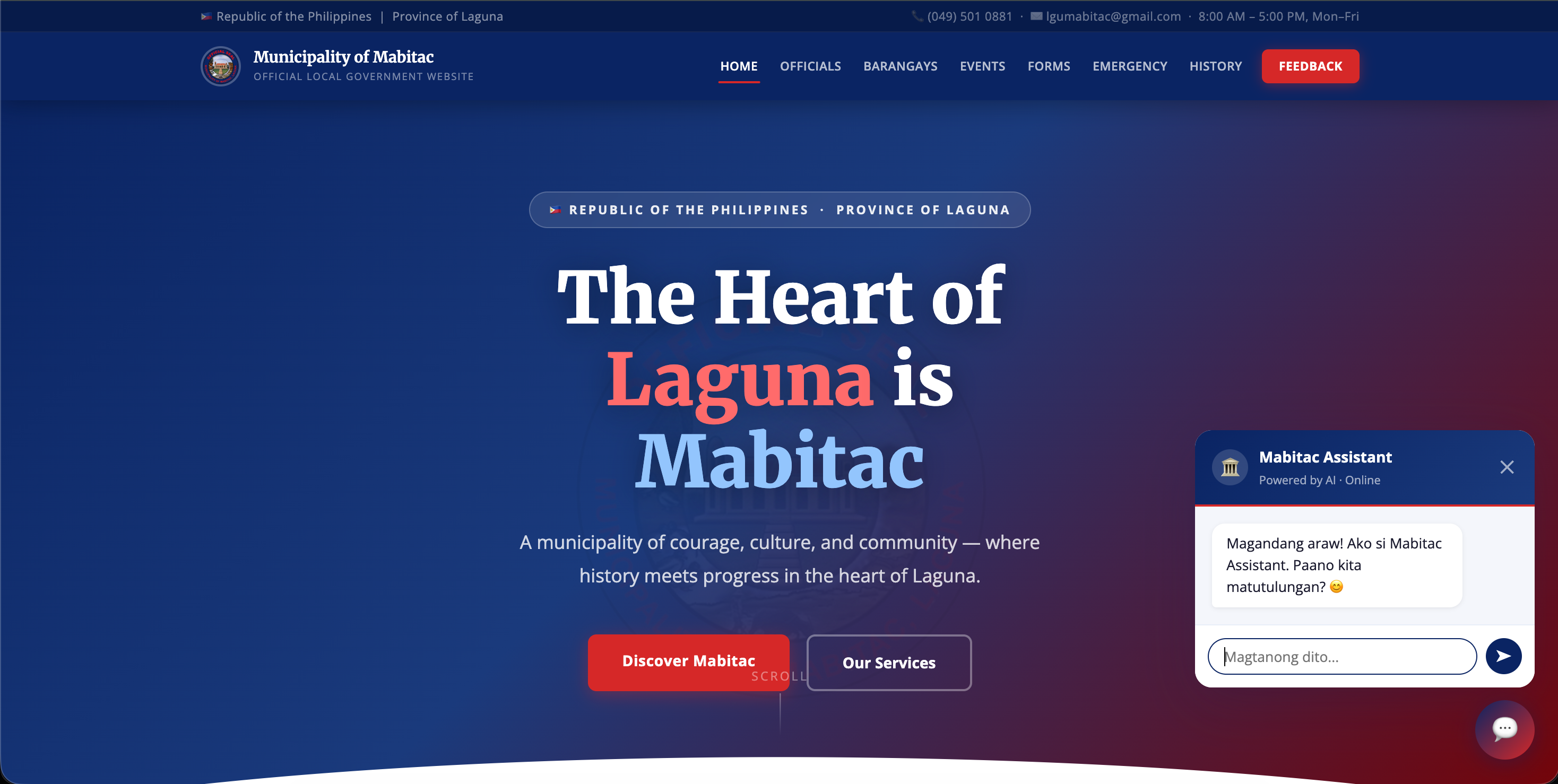 Mabitac LGU Web Portal